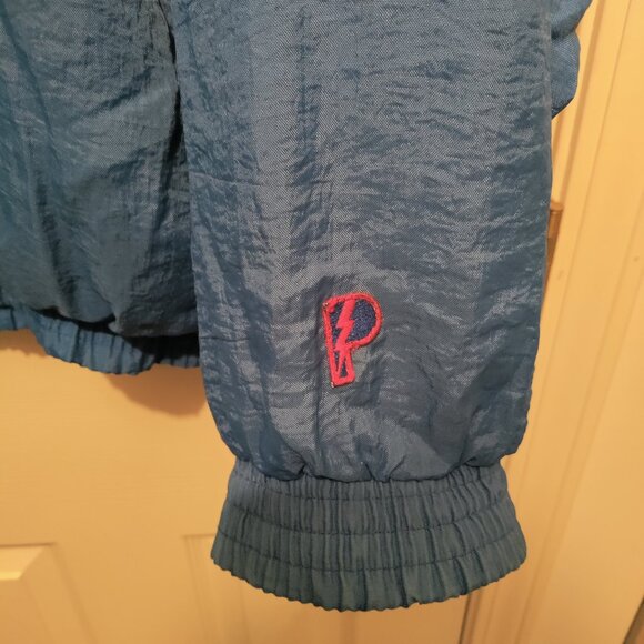 VTG Pro Player XL KU Kansas University Jayhawks Windbreaker Jacket Retro 90s - Picture 8 of 8